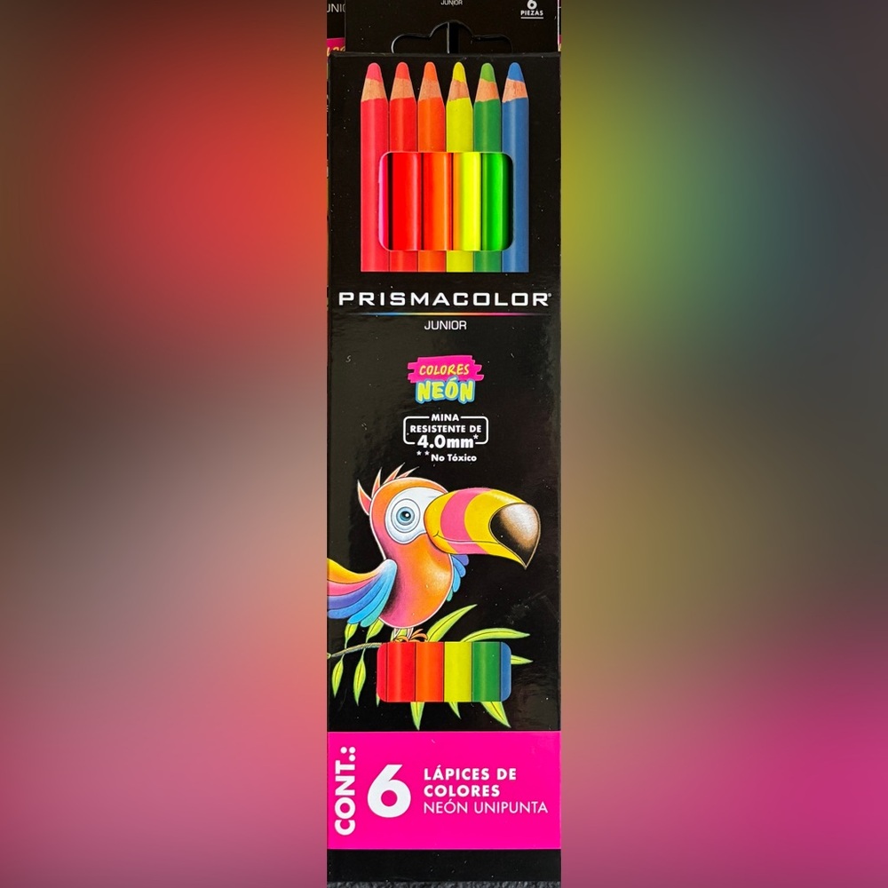 Junior Neon Colored Pencils & Crayola Markers Set